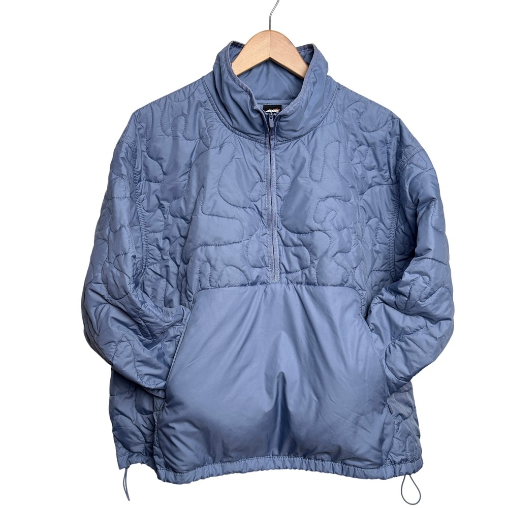 Avia Womens Quilted Half Zip Pullover Jacket XXXL Blue Lightweight Athleisure